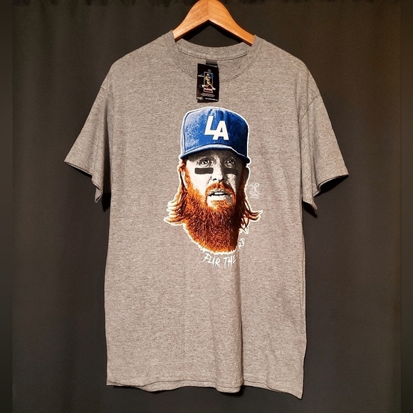 Los Angeles Dodgers Justin Turner Shirt Size Large NWT - Picture 1 of 4